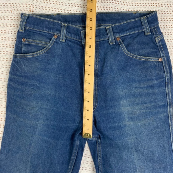 VINTAGE LEVIS  “MOVIN ON” JEANS, , UNISEX SIZE 28” ,  check measurements - Picture 5 of 9